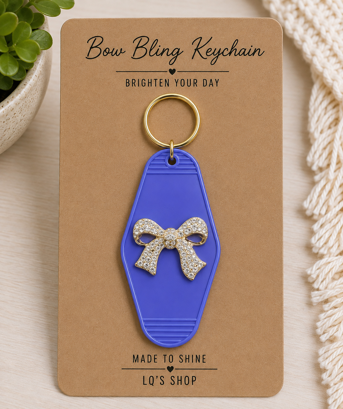 Bow Bling Keychain