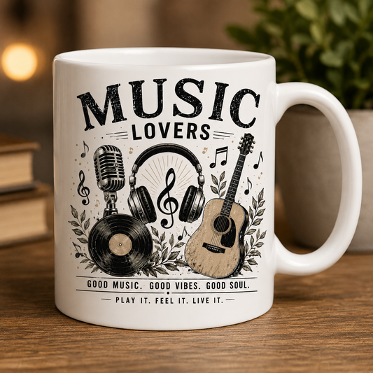 Cup Vintage Music Coffee