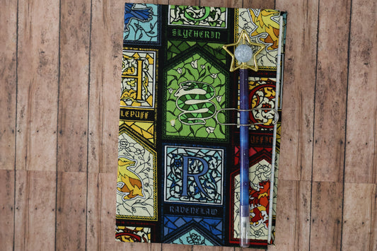 Picture of different wizardry houses of a famous wizard school for wizards.