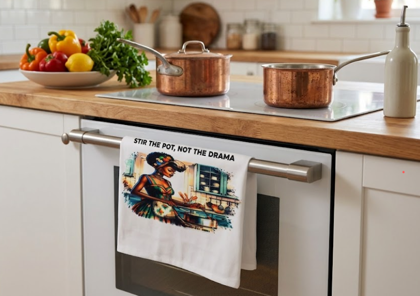 Cup Towel Stir the Pot, Not the Drama