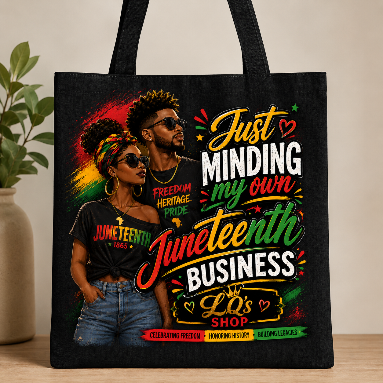 Tote Bag Just Minding My Own Juneteenth Business