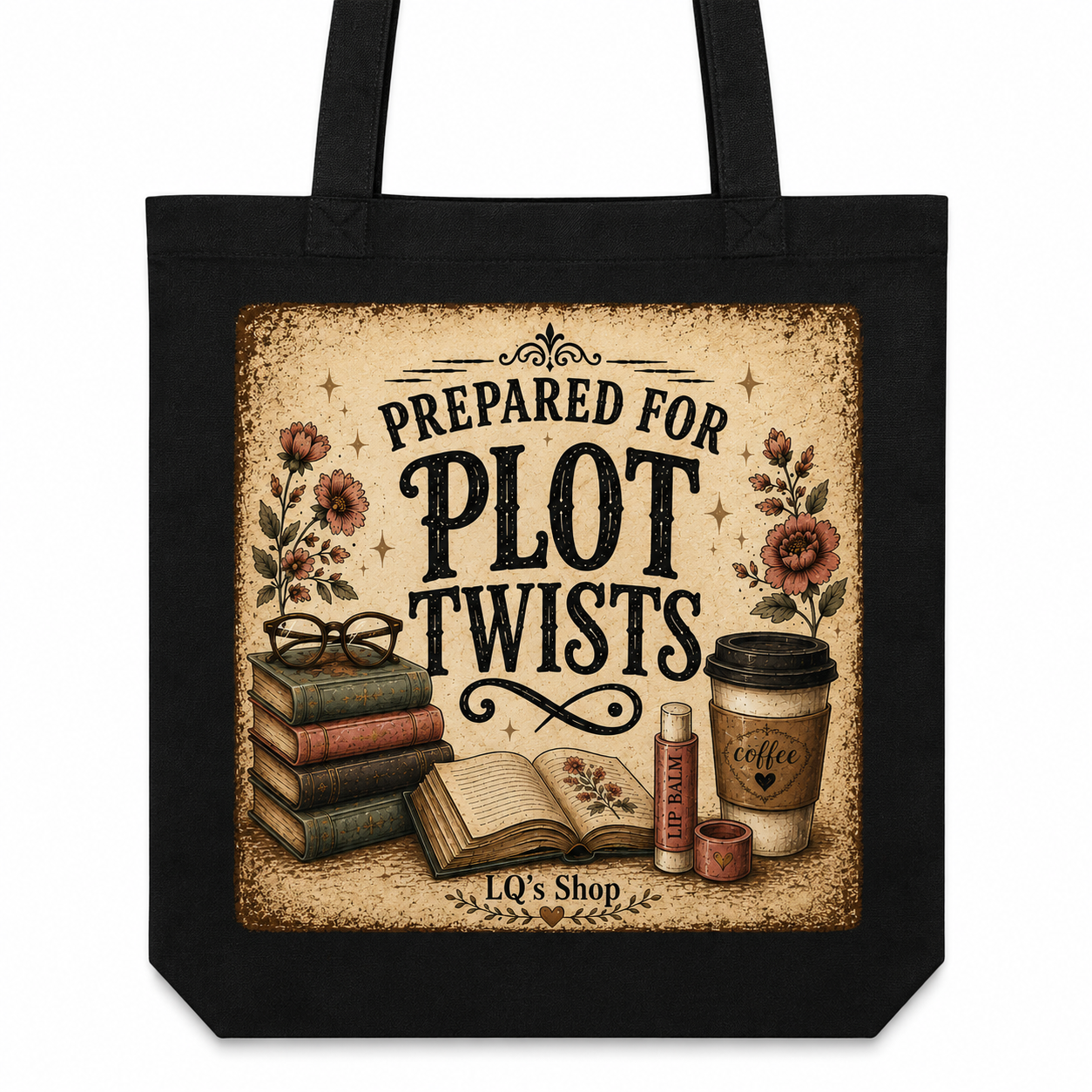 Tote Bag Prepared for Plot Twists Book Lover