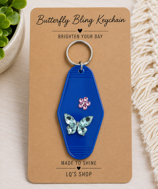 Butterfly Bling Keychain Collection