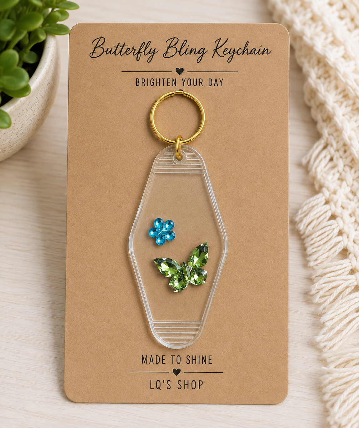 Butterfly Bling Keychain Collection