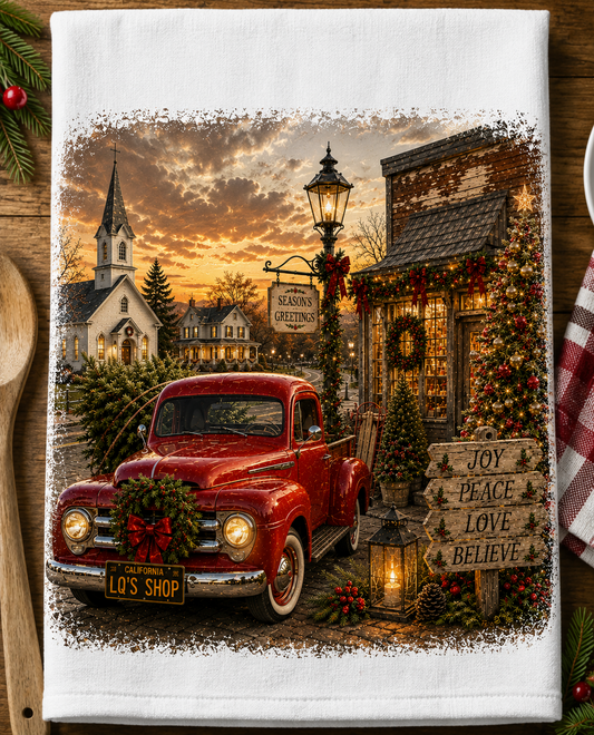 Christmas Village Kitchen Towel