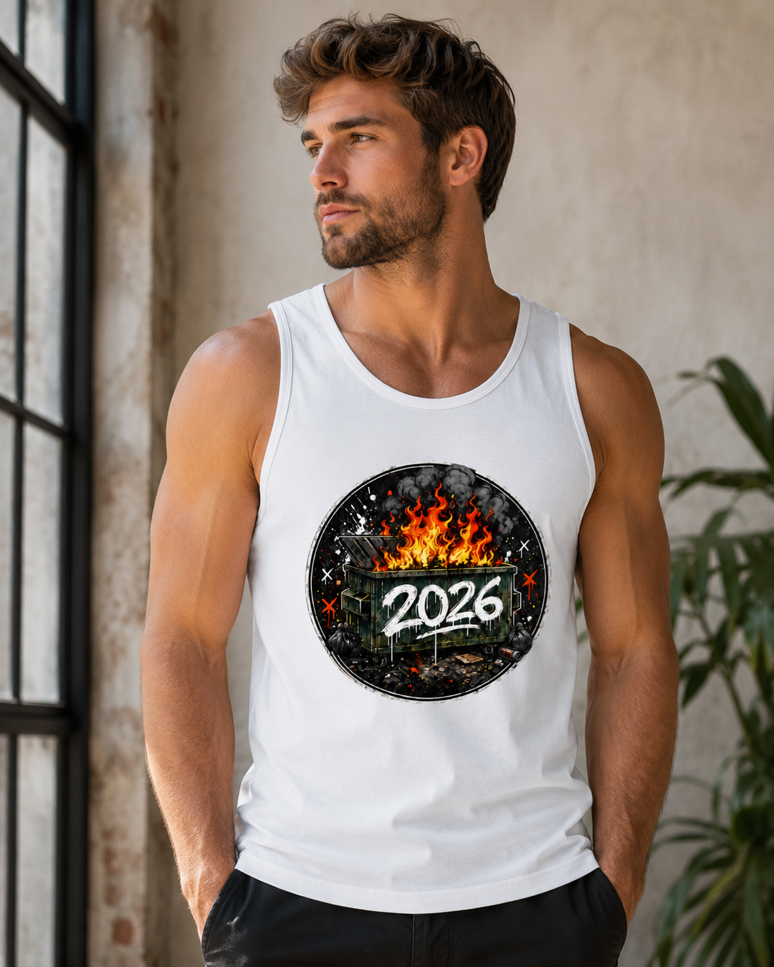 Tank Top "2026 Dumpster Graphic"