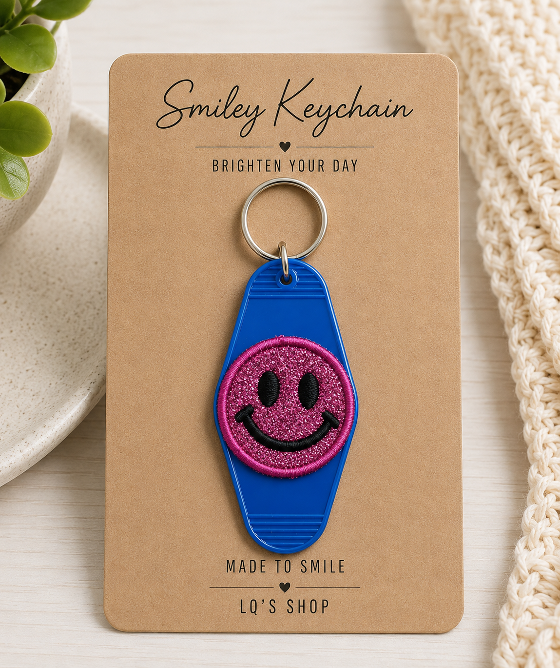 Smiley Keychain