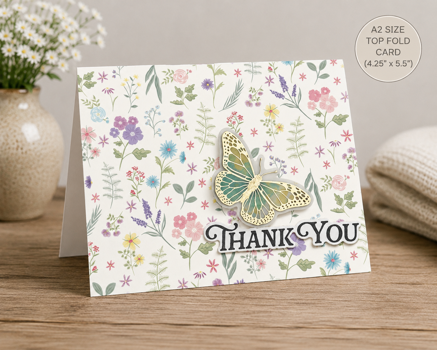 Card "Thank you Floral"