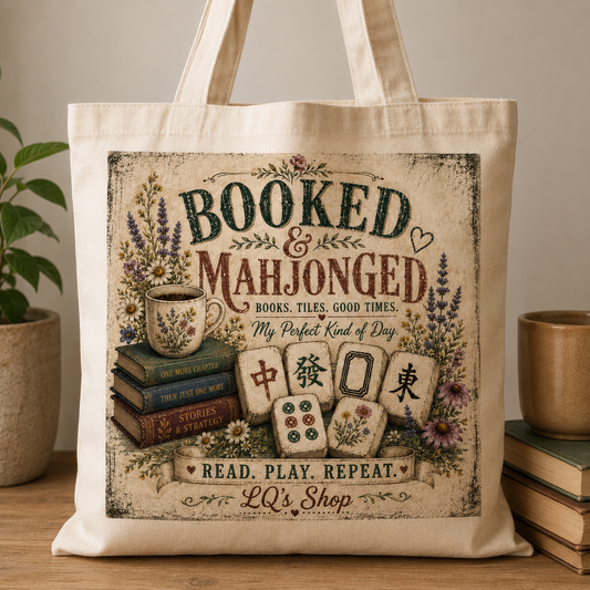 Tote bag  Booked & Mahjong