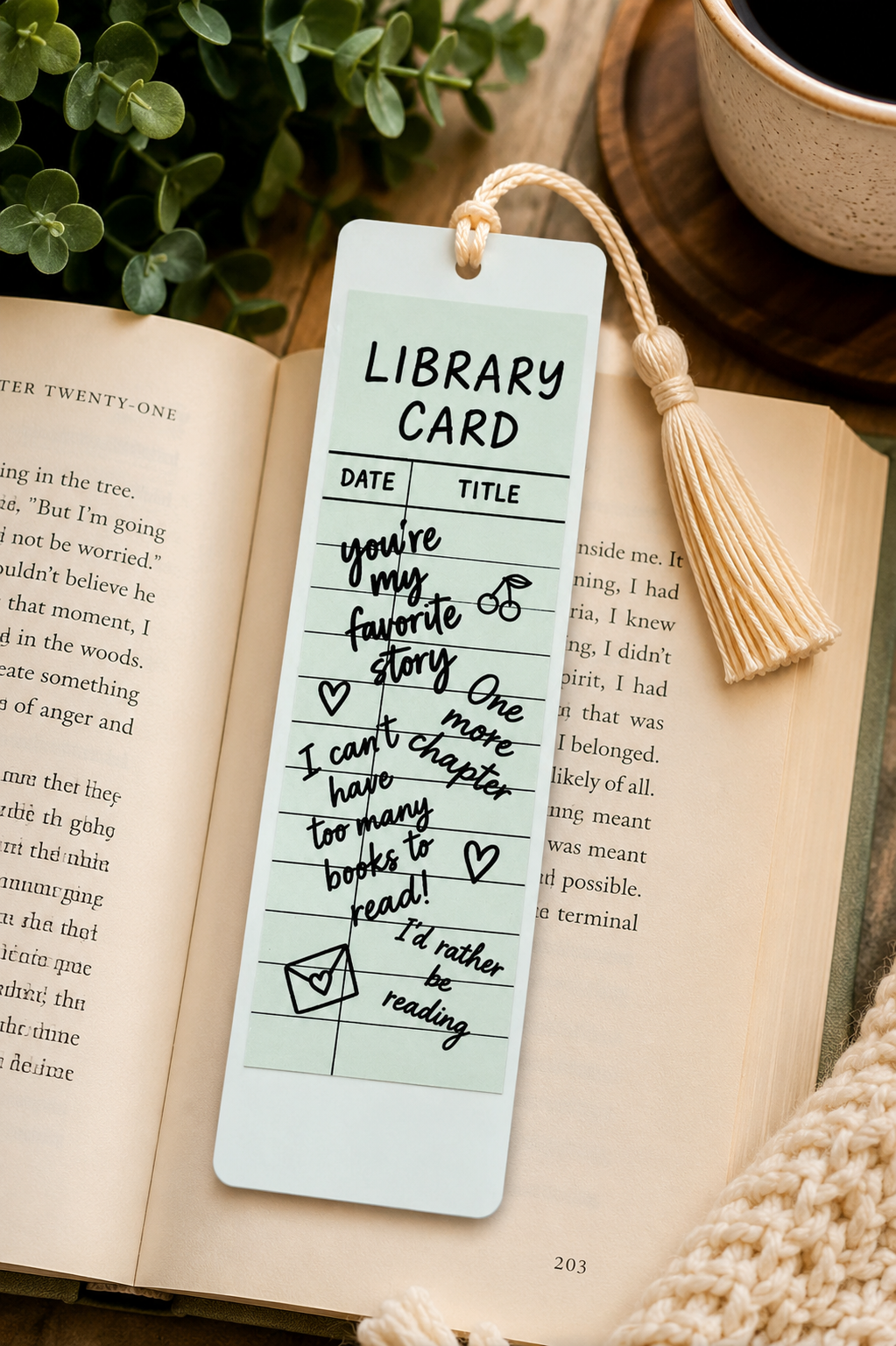 Bookmark "You're My Favorite Library Card"